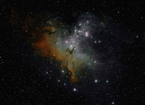 The Eagle Nebula - M16 - a star birth region - The "Pillars of Creation" are in the center